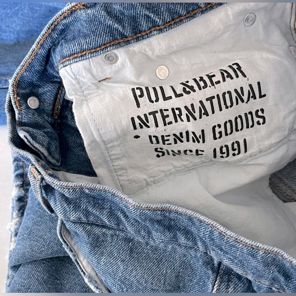 PULL & BEAR/👖High-waisted mom jeans/ Blue/ Size US 31 - Picture 6 of 13